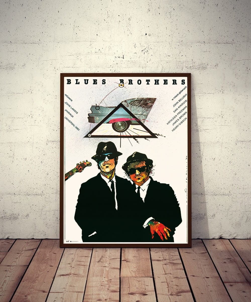 Plakat filmowy Blues Brothers 97x67,4 cm, aut. G. Marszałek, Polska Szkoła Plakatu - 177431