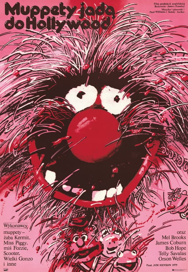 Movie poster Muppets Go to Hollywood 97.5x67.3 cm, by W. Świerzy, Polska Szkoła Plakatu - DIMENSION