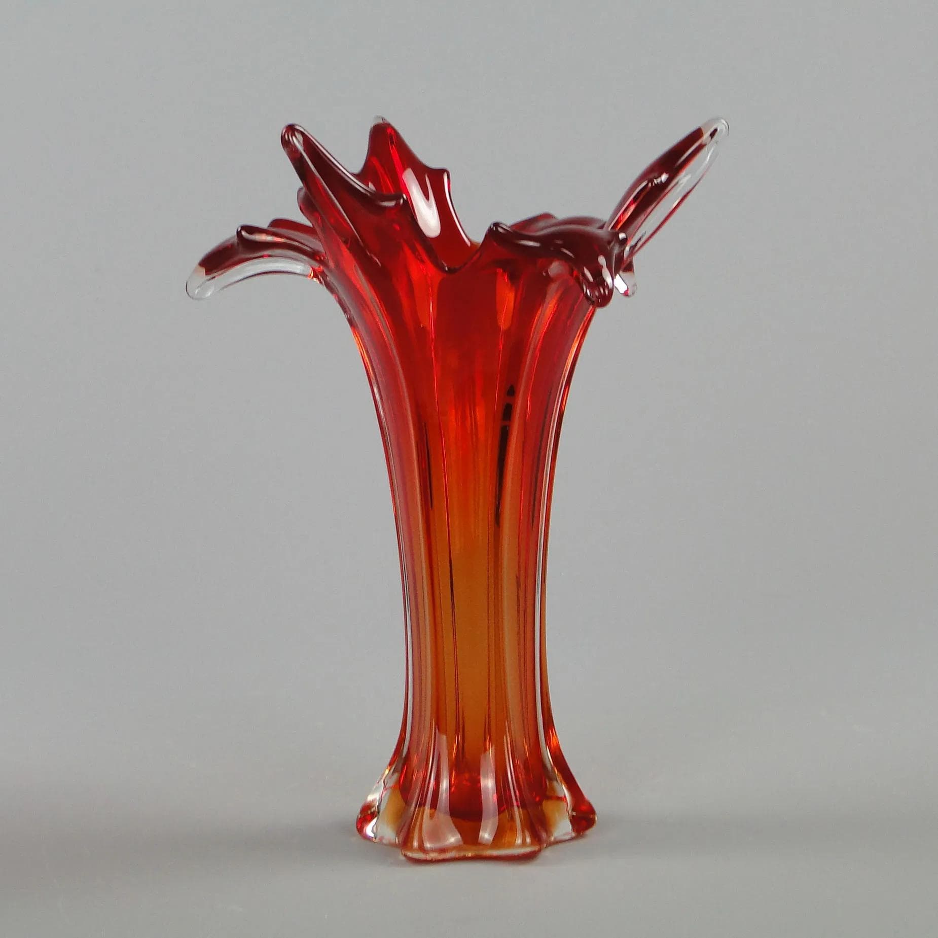 Wazon Mandruzatto, multikolor, kryształ, proj. F. Poli, Włochy, lata 50. - 12445