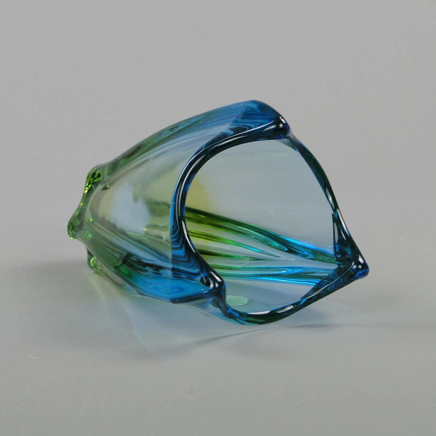 Wazon, szkło wielobarwne, Mstišov Nový Bor, Czechosłowacja, lata 60. - 12438