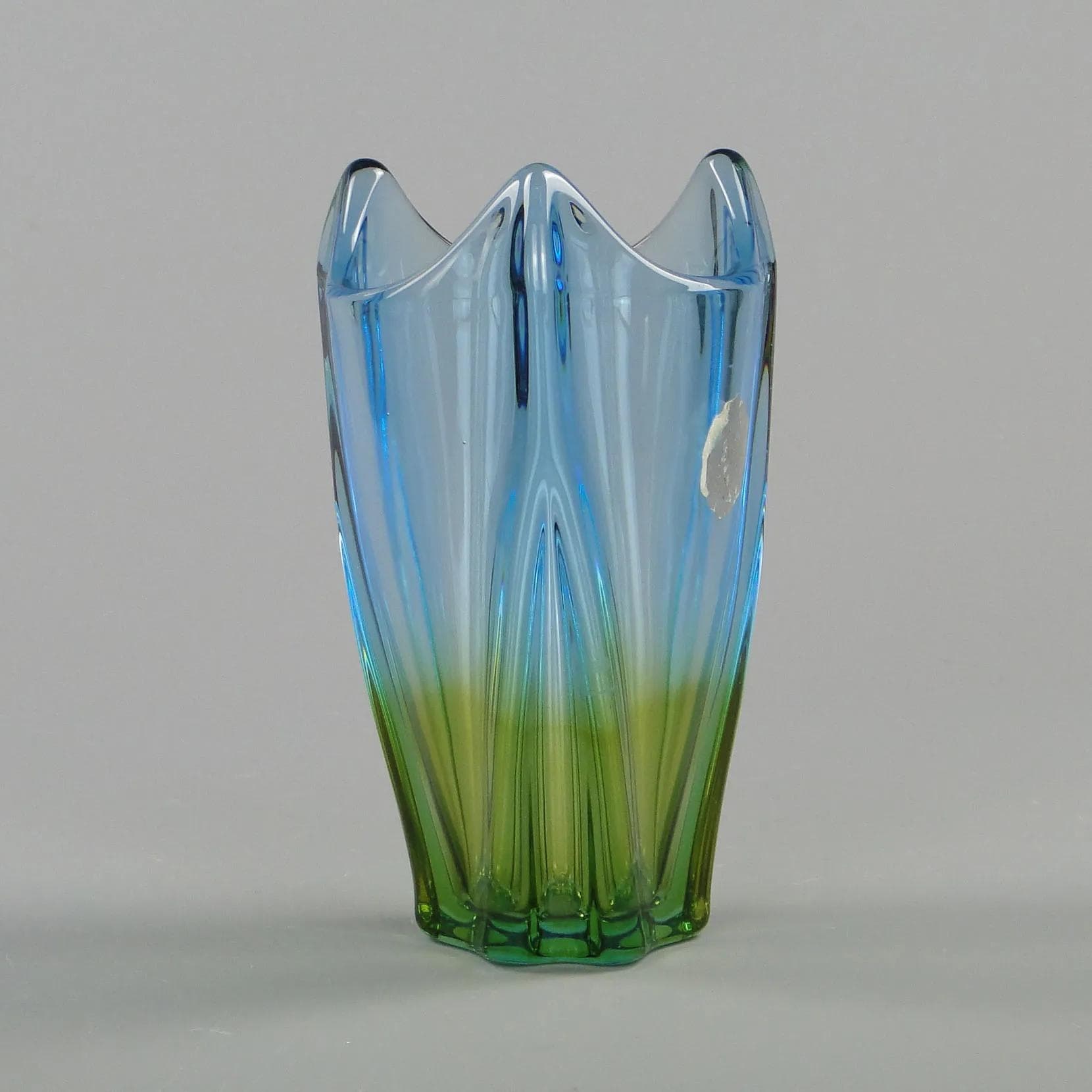 Wazon, szkło wielobarwne, Mstišov Nový Bor, Czechosłowacja, lata 60. - 12437