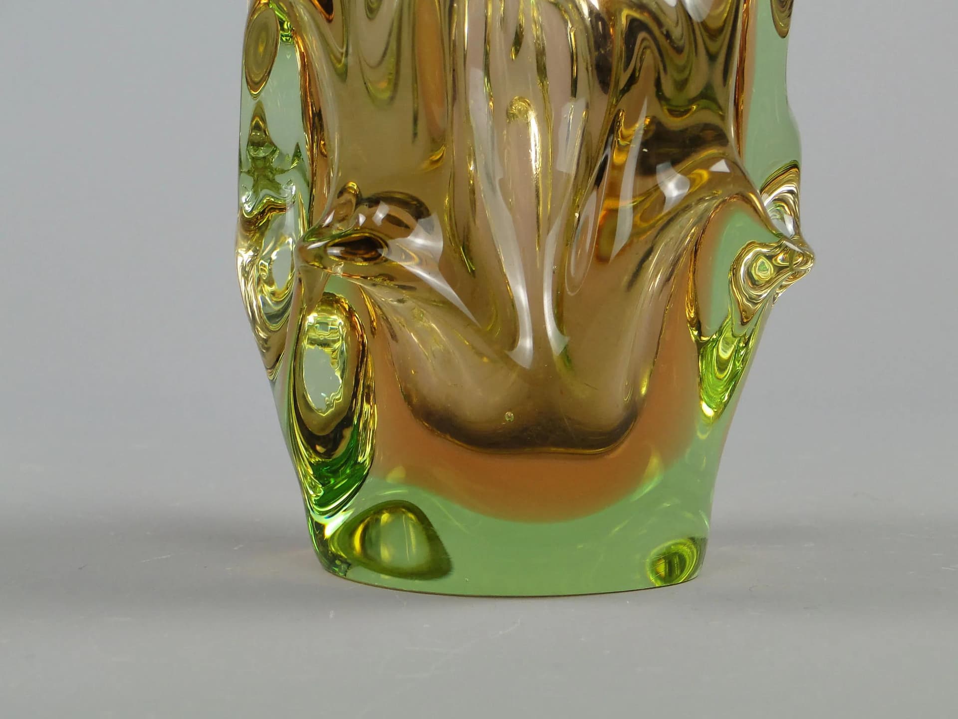 Wazon, szkło wielobarwne, proj. J. Beranek, Skrdlovice, Czechosłowacja, lata 60. - 12425