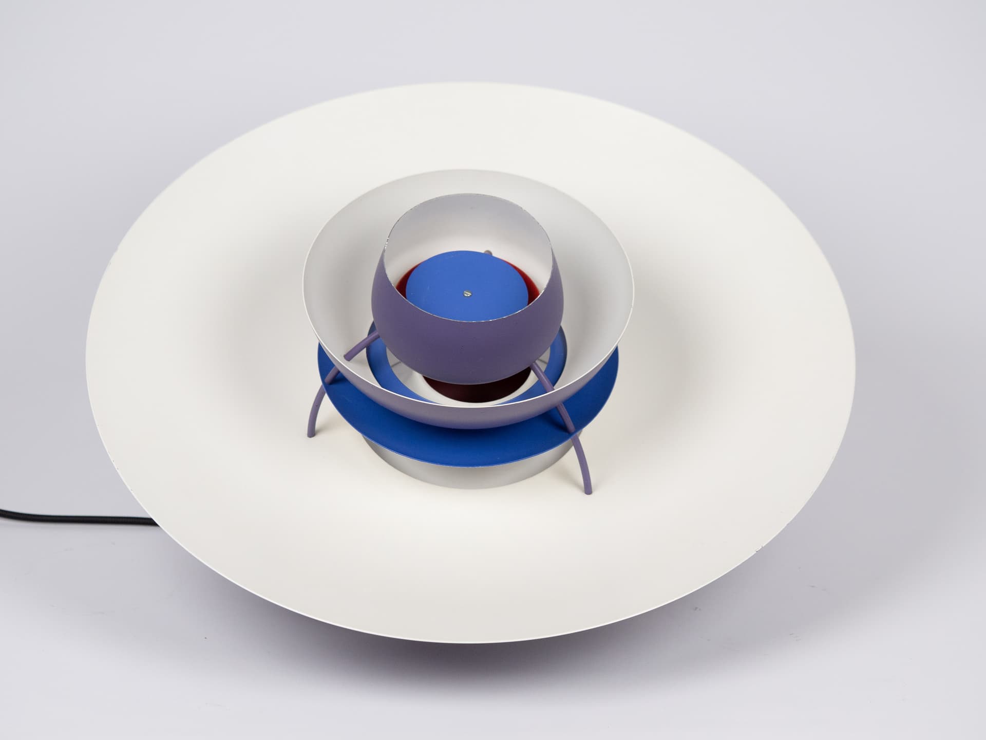 Pendant Lamp PH 5, violet, metal, by P. Henningsen, Louis Poulsen, Denmark, 1990s. - 177668