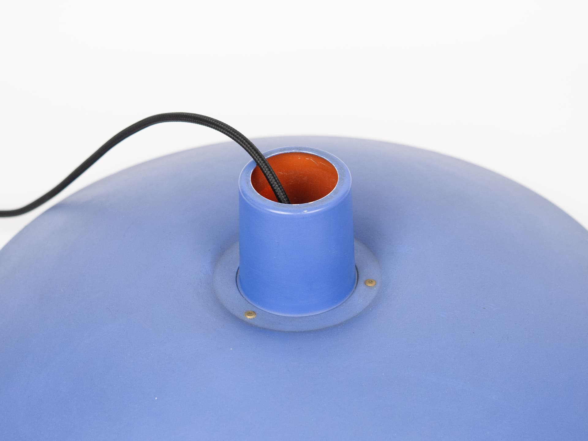 Lampa wisząca PH 4/3, niebieska, metal, proj. P. Henningsen, Louis Poulsen, Dania, lata 80. - 177730