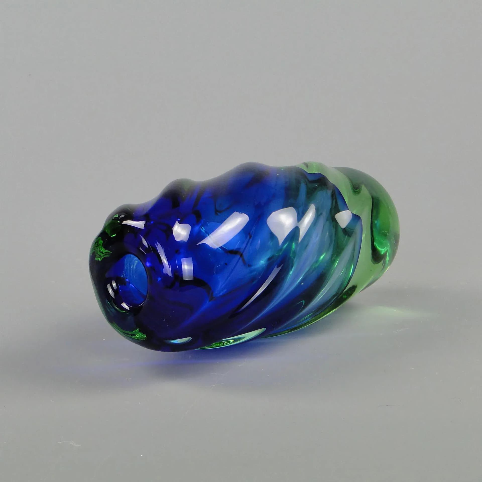 Wazon, szkło wielobarwne, proj. J. Beranek, Skrdlovice, Czechosłowacja, lata 60. - 12412