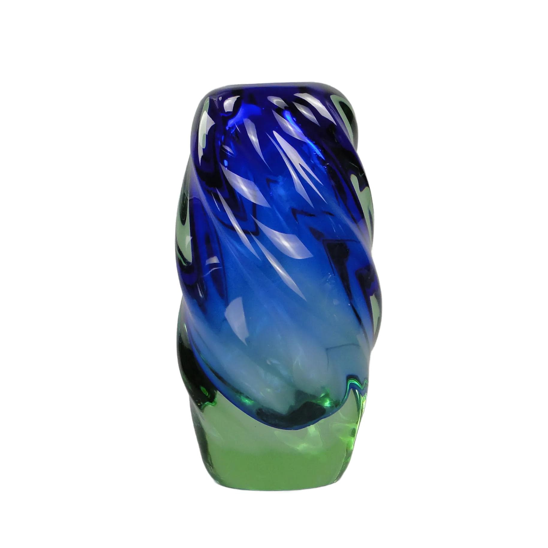 Wazon, szkło wielobarwne, proj. J. Beranek, Skrdlovice, Czechosłowacja, lata 60.