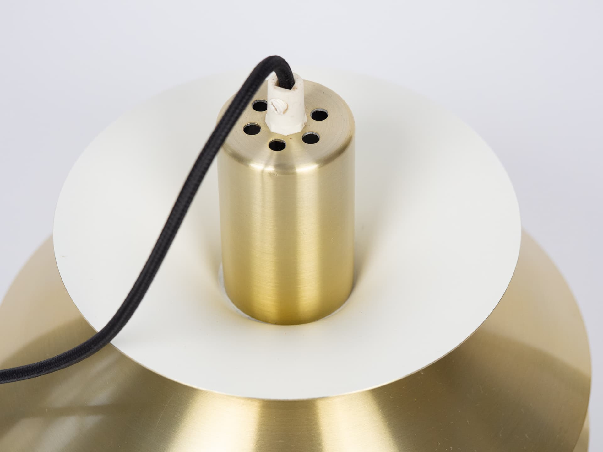 Pendant lamp Top lamper, golden brass, by K. Wiborg, Denmark, 1980s. - 177810