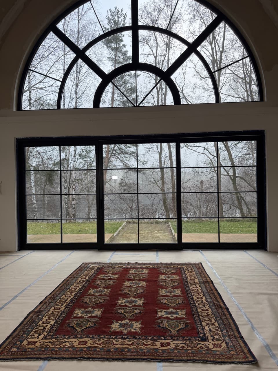 Dywan Ziegler 395x245 cm, czerwony, wełna, Pakistan - 177858