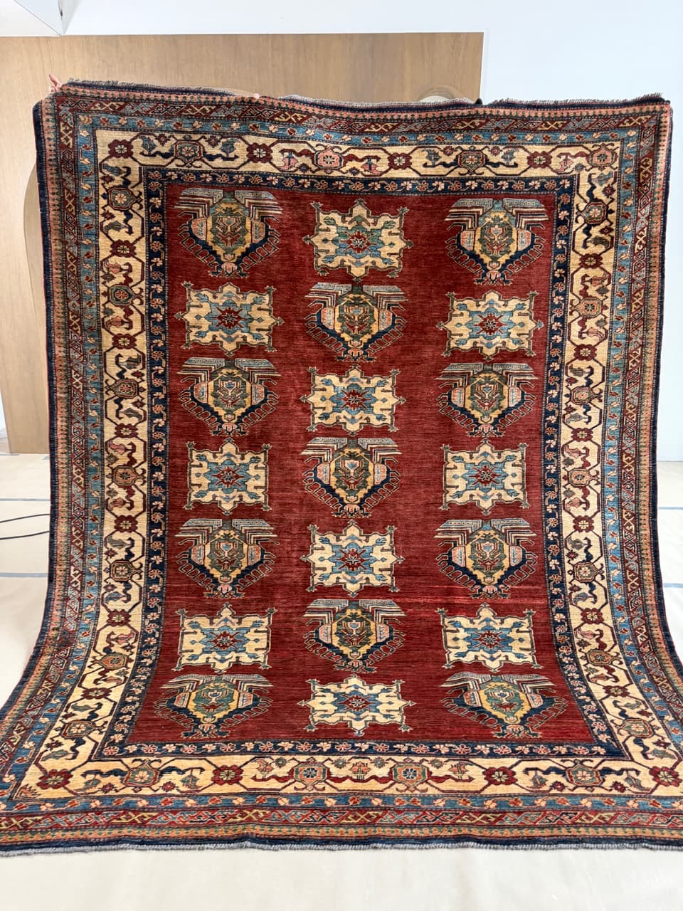 Dywan Ziegler 395x245 cm, czerwony, wełna, Pakistan - 177861