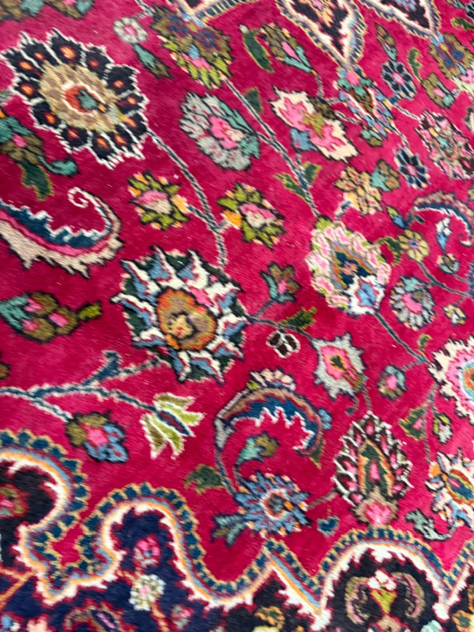 Dywan Mesched 360x300 cm, czerwony, wełna, Iran - 177886