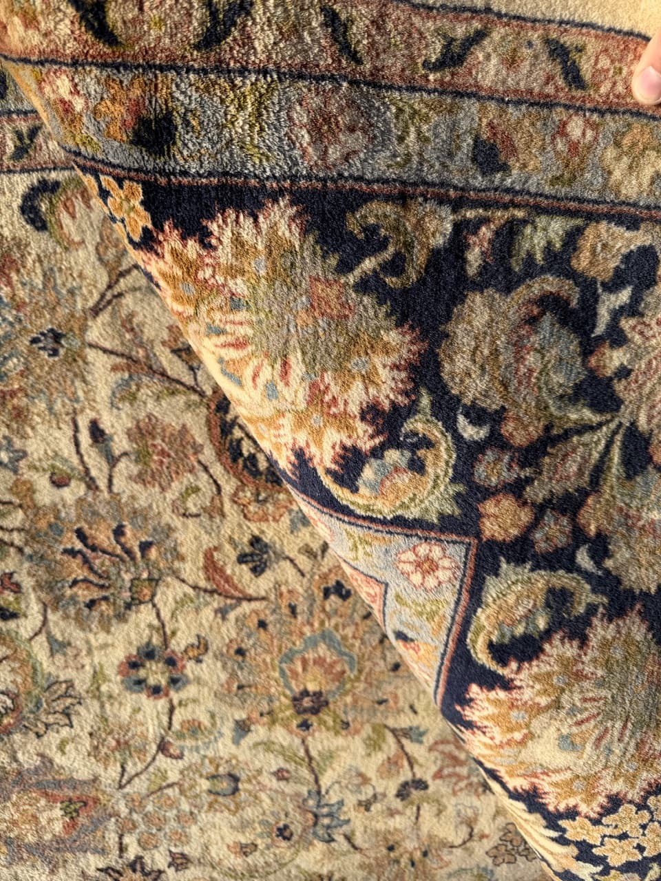 Rug Ispahan 325x245 cm, beige, wool, Iran, 1990s. - 178005