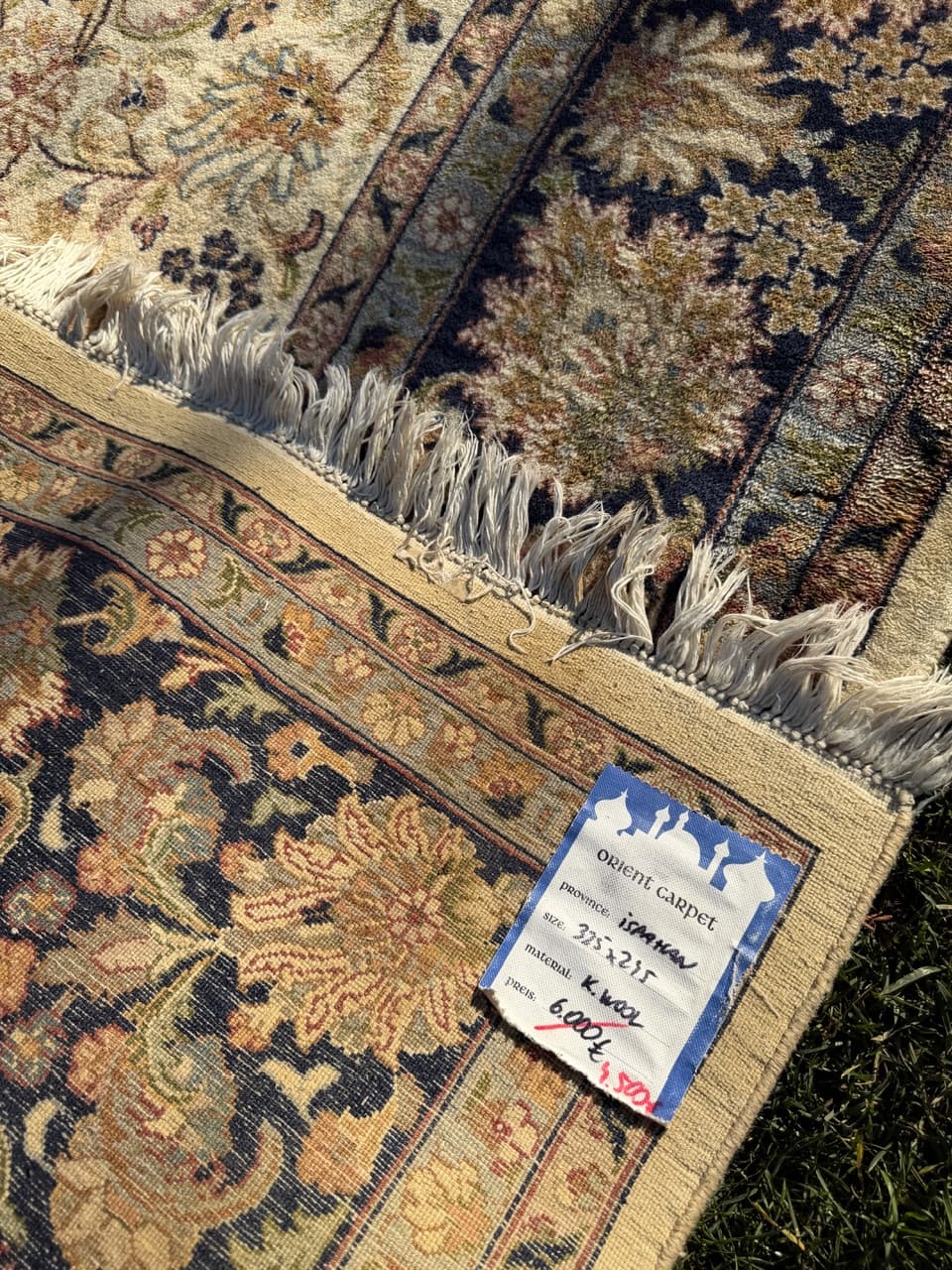 Rug Ispahan 325x245 cm, beige, wool, Iran, 1990s. - 178002