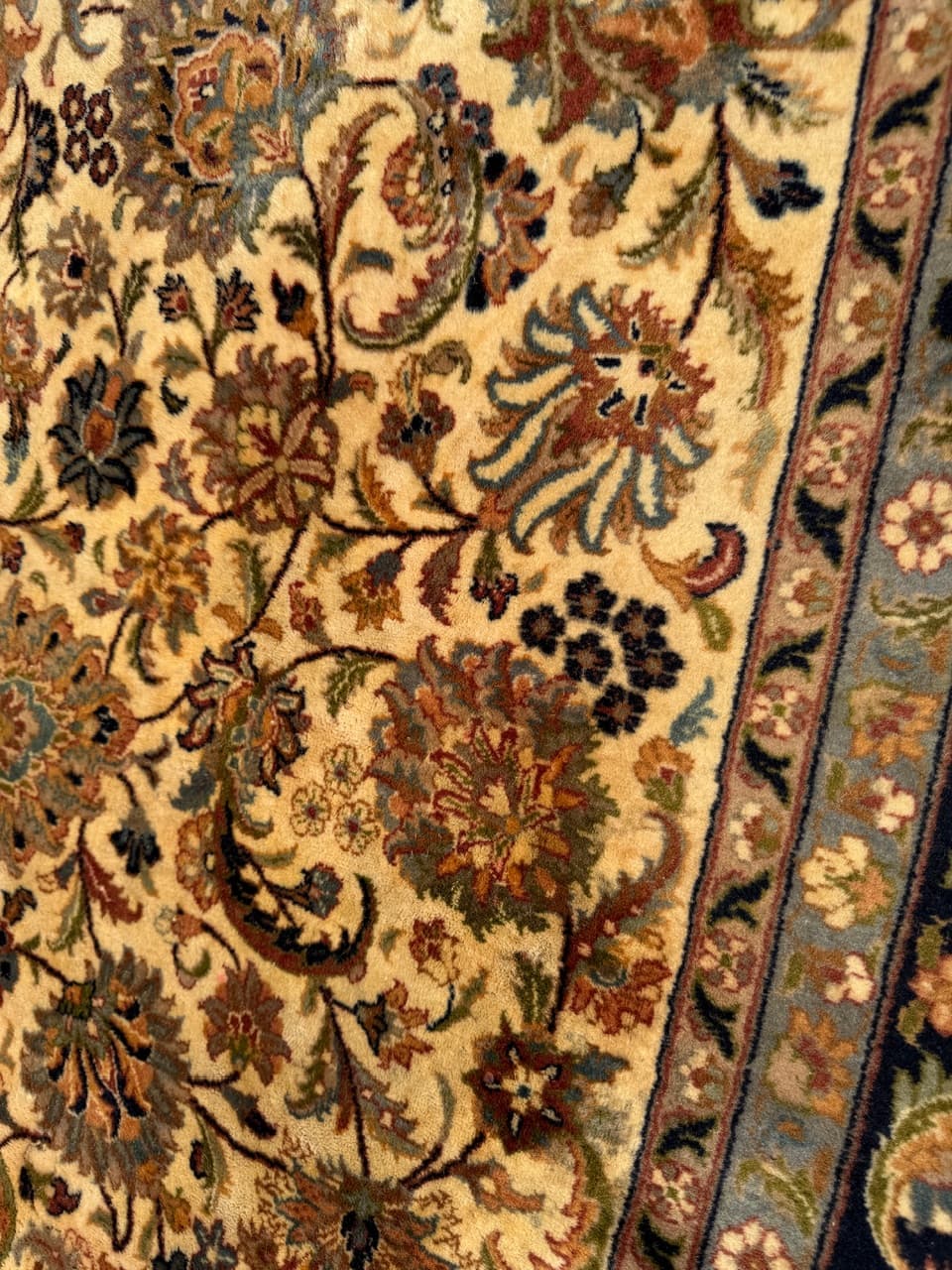 Rug Ispahan 325x245 cm, beige, wool, Iran, 1990s. - 177995