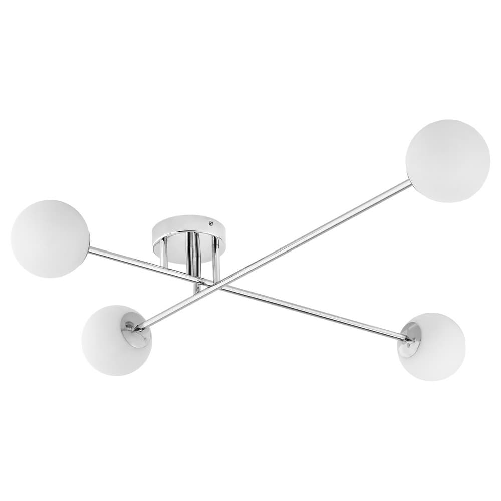 Lampa sufitowa Astra 4 srebrna, Kaspa