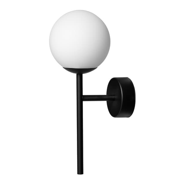 Kinkiet Astra Deco czarny, Kaspa - WYMIARY