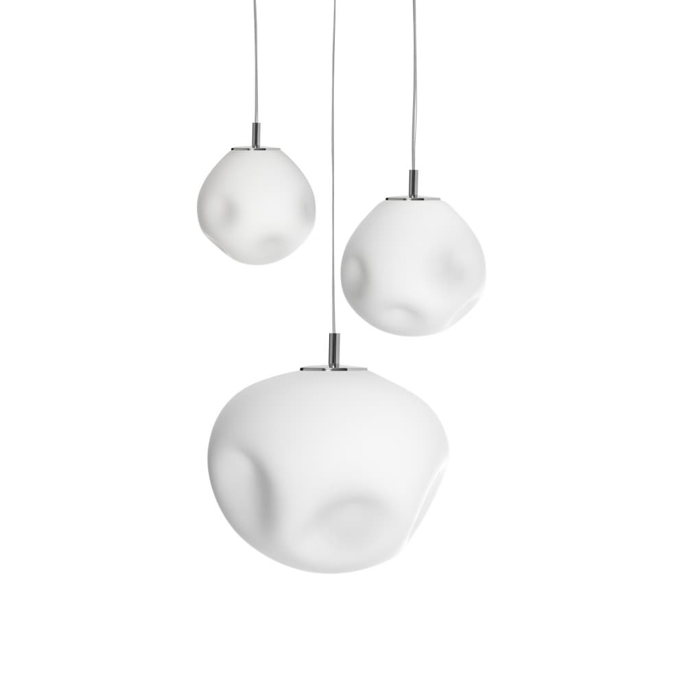 Pendant lamp Cloe Plafon 3 silver, Kaspa - 178320