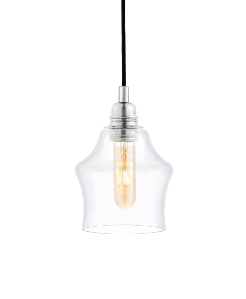 Pendant lamp Longis II silver, Kaspa