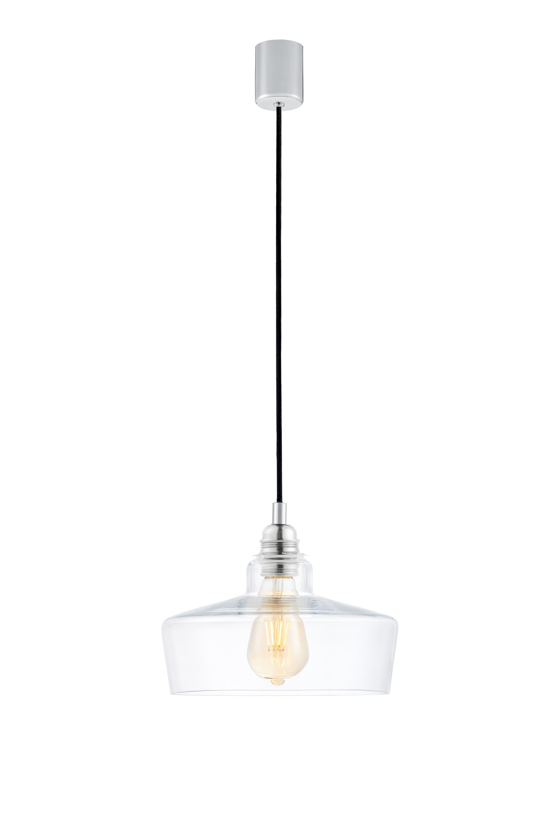 Lampa wisząca Longis III srebrna, Kaspa - 178192