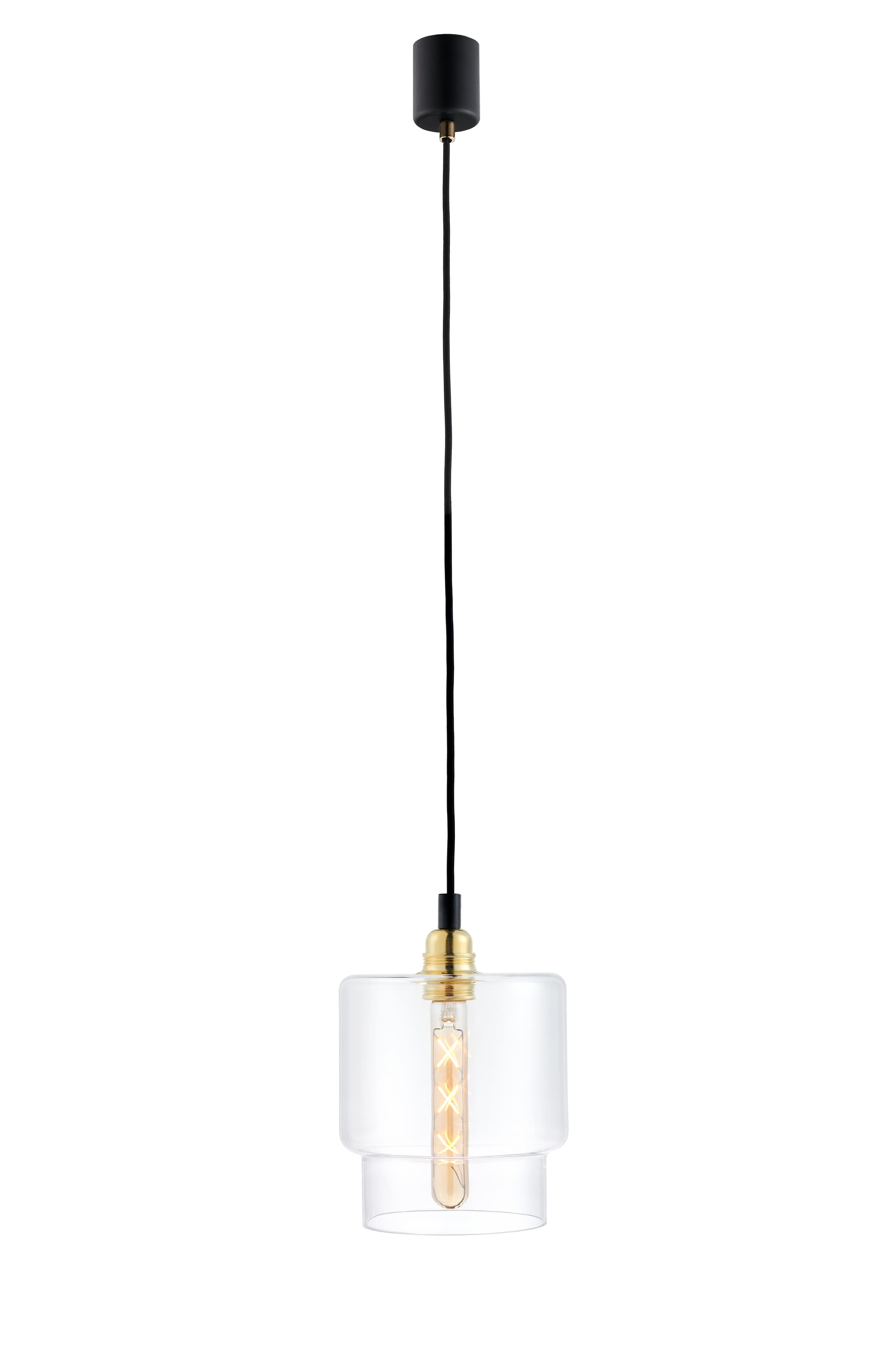 Lampa wisząca Longis IV Gold czarna, Kaspa - 178165