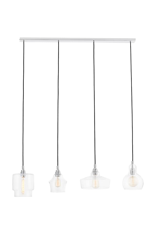 Lampa wisząca Longis Listwa srebrna, Kaspa - WYMIARY