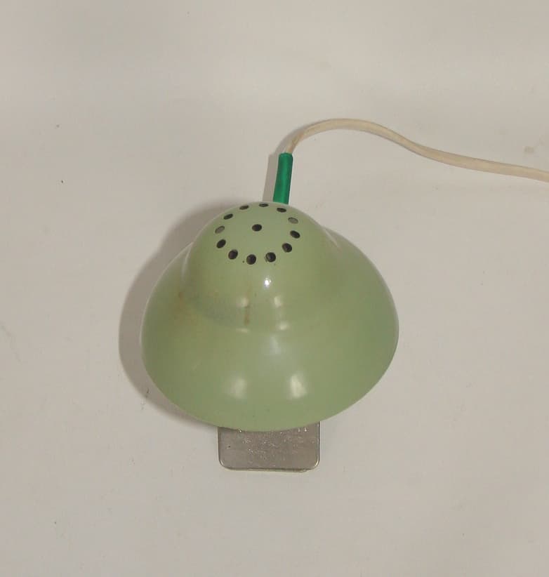 Clip-on lamp Zaos, green metal, Zaos, Poland, 1970s. - 178503
