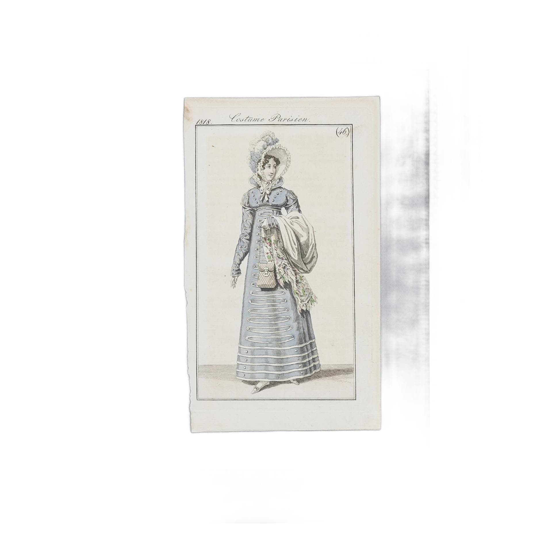 Grafika modowa z serii Costume Parisien. Francja, 1818