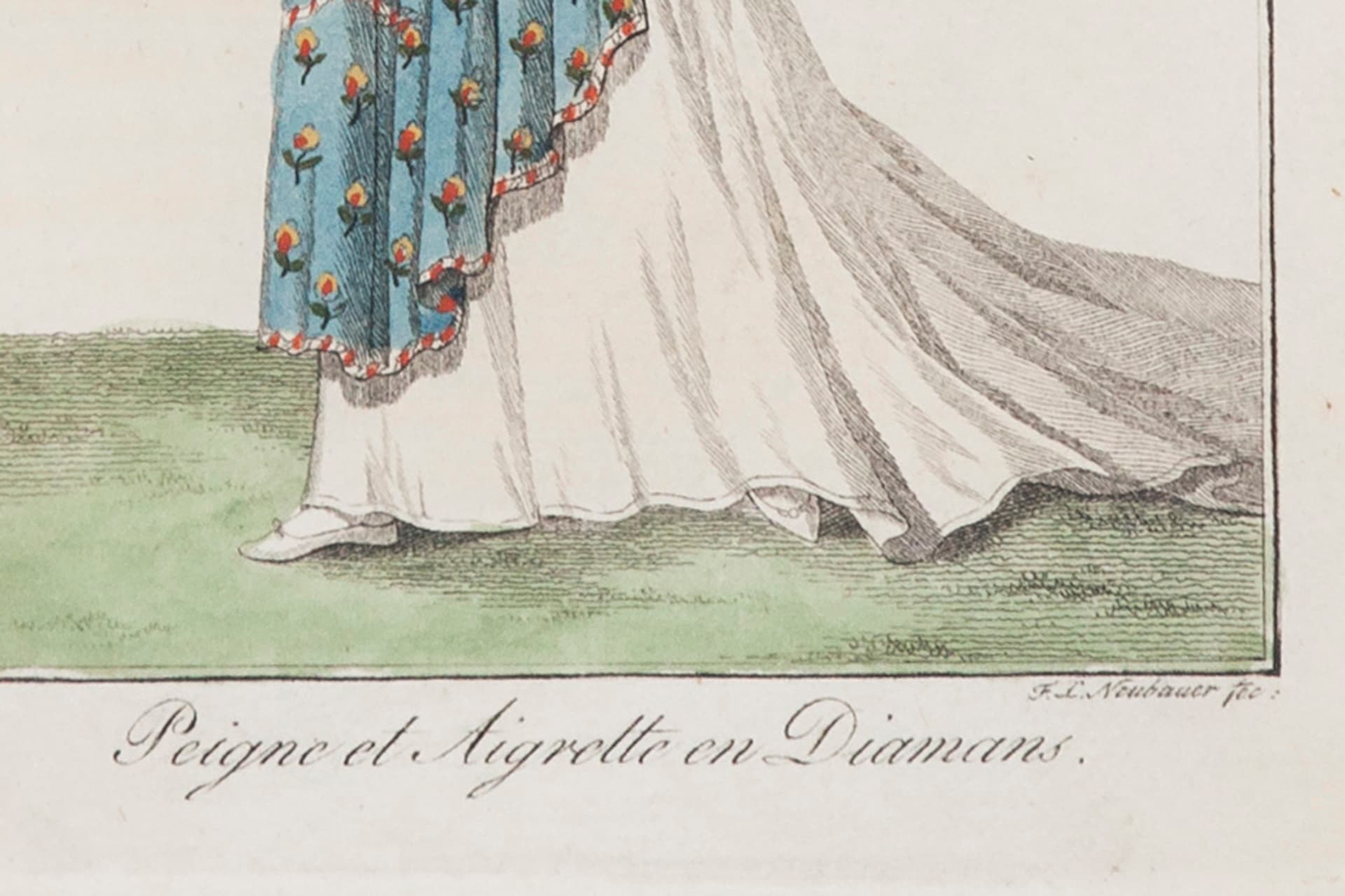 Grafika modowa w stylu Empire, z serii: Costume Parisien. Francja, 1805. - 178576