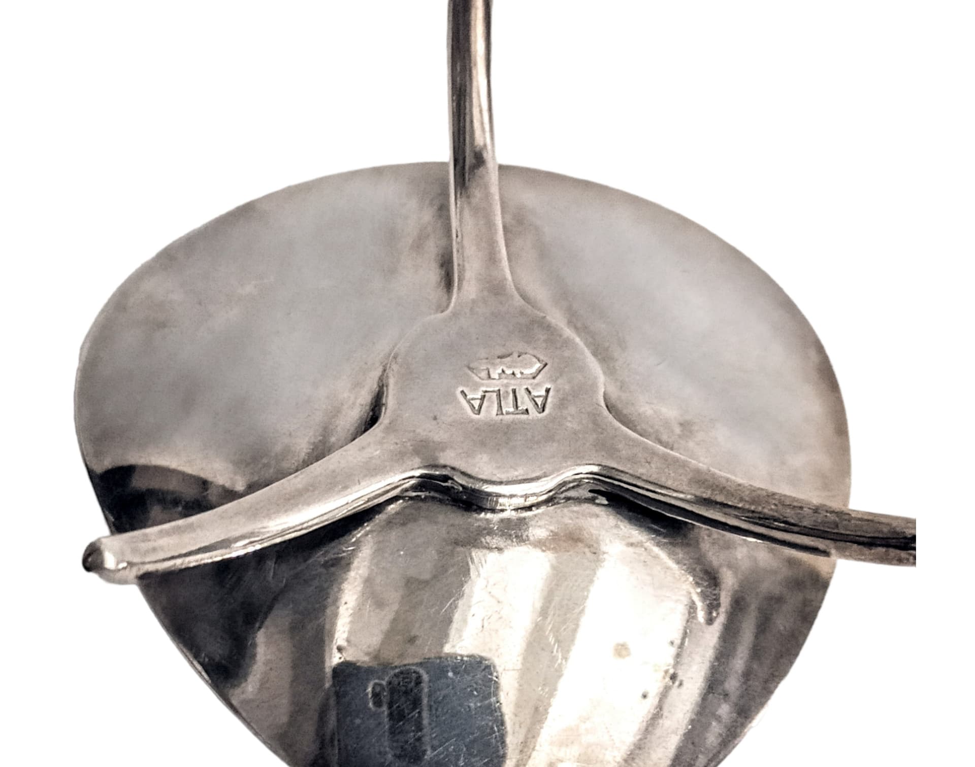 Para posrebrzanych świeczników, proj. Carl Gohr, Dania, lata 60 - 178613