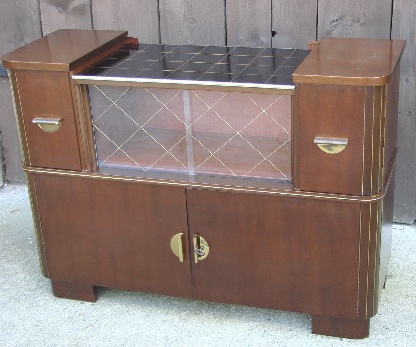 Komoda Mid-Century, brązowy, drewno fornirowane, Niemcy, lata 50. - 178662