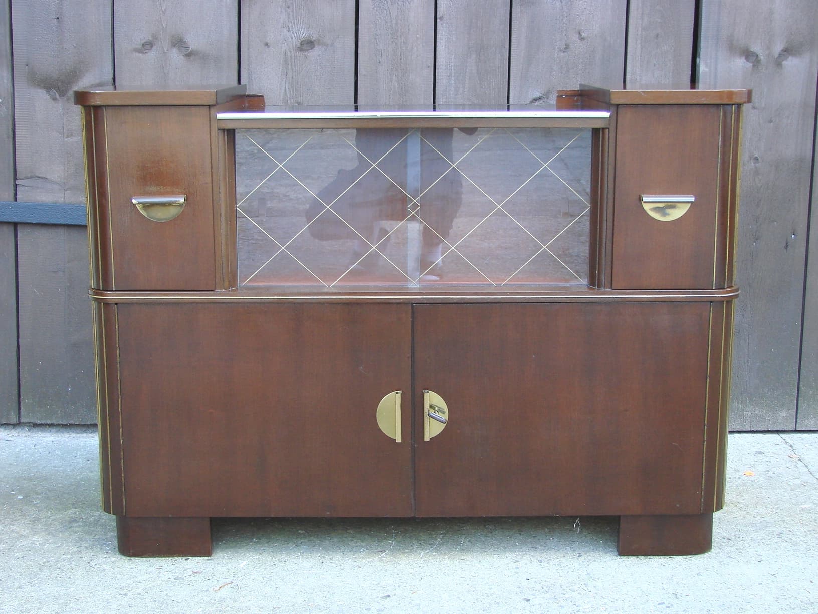 Komoda Mid-Century, brązowy, drewno fornirowane, Niemcy, lata 50. - 178664