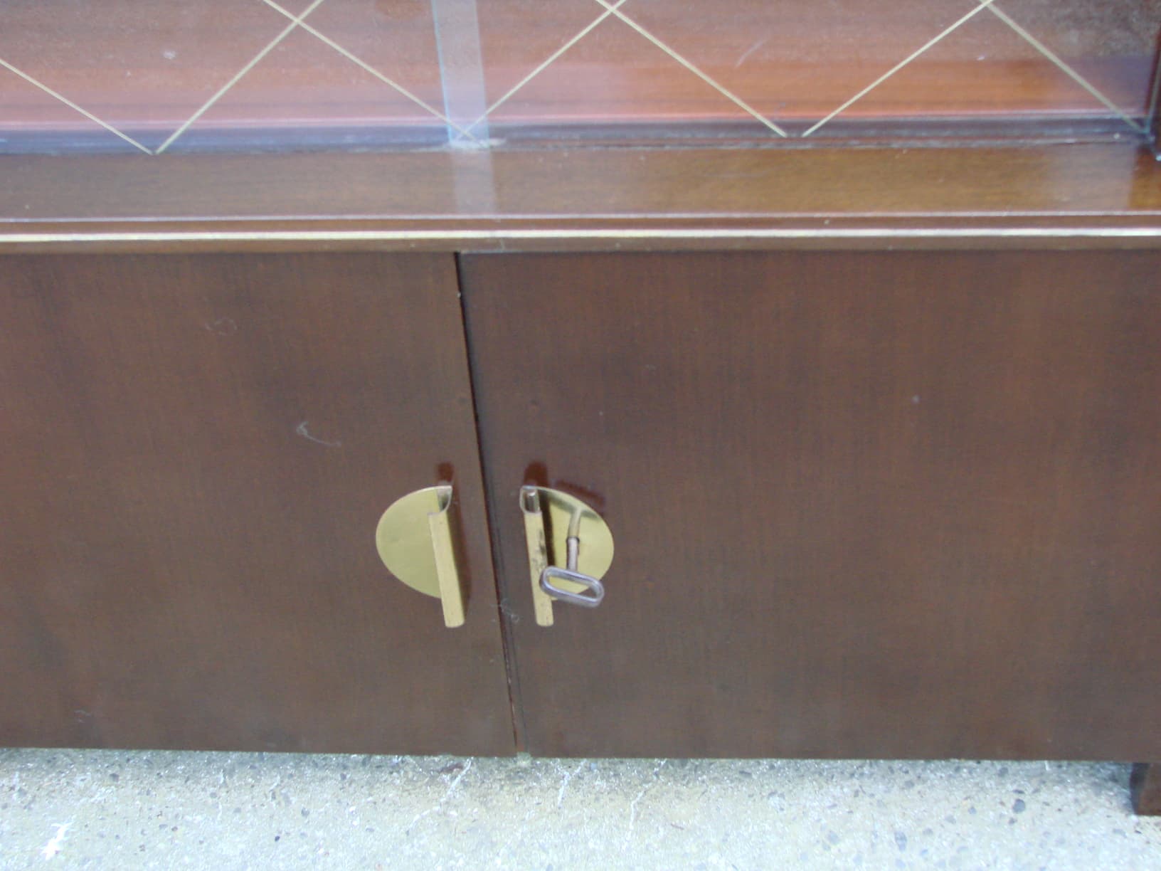 Komoda Mid-Century, brązowy, drewno fornirowane, Niemcy, lata 50. - 178668