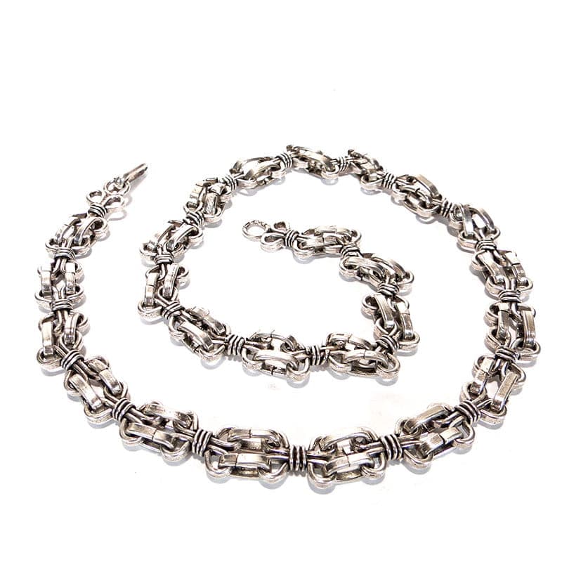 Naszyjnik modernistyczny, srebro, Polska, lata 60. - 178696