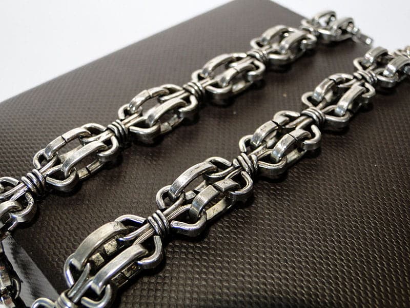 Naszyjnik modernistyczny, srebro, Polska, lata 60. - 178695