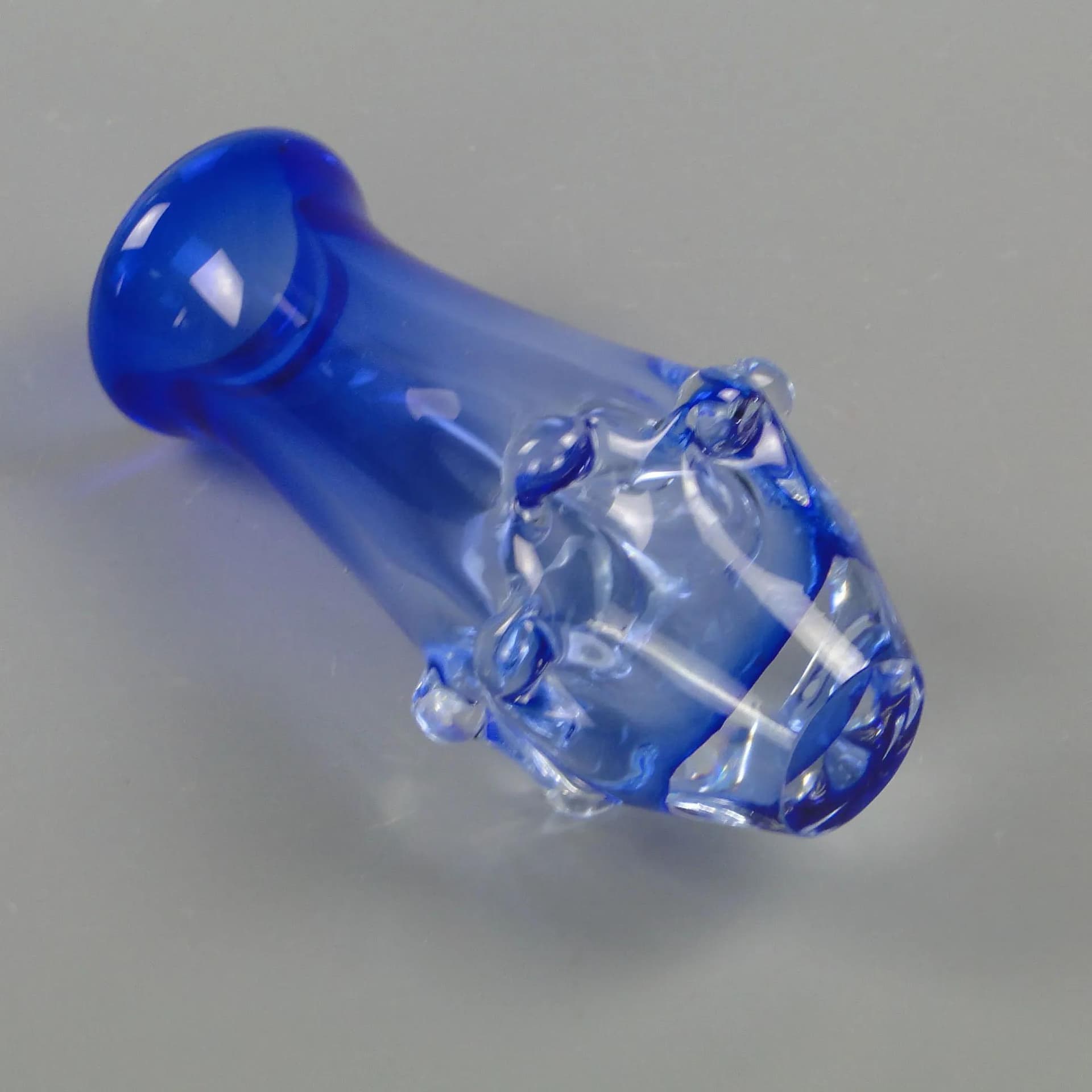 Wazon, szkło niebieski, proj. J. Beranek, Huta Skrdlovice, Czechosłowacja, lata 60. - 12549