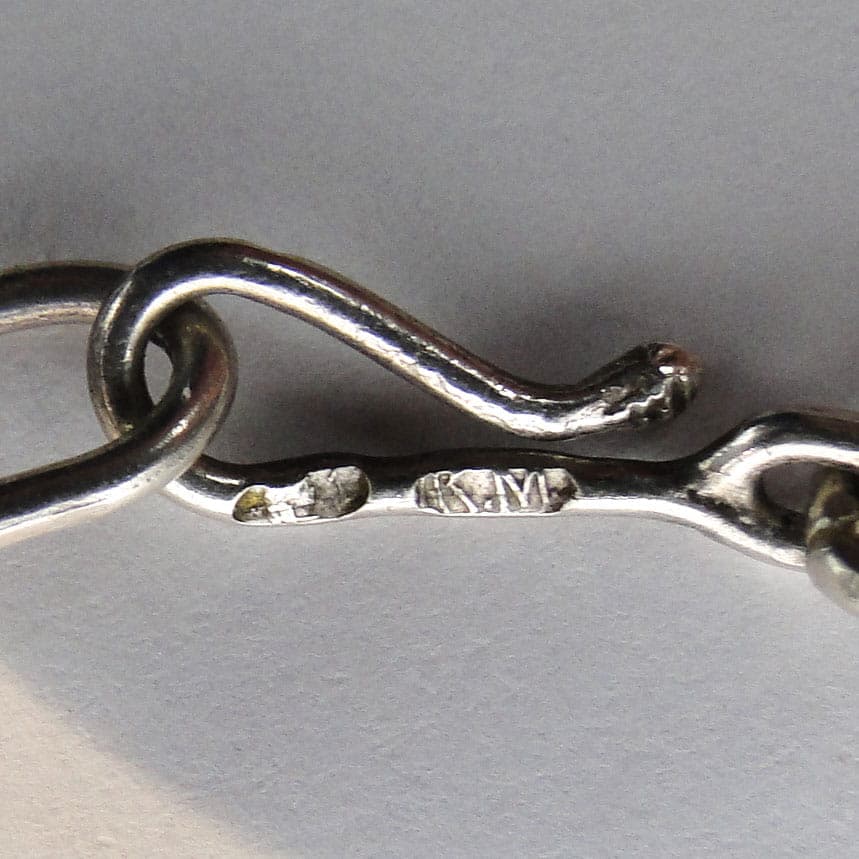 Modernist Necklace, Silver, Red Coral, Poland, 1960s. - 178746