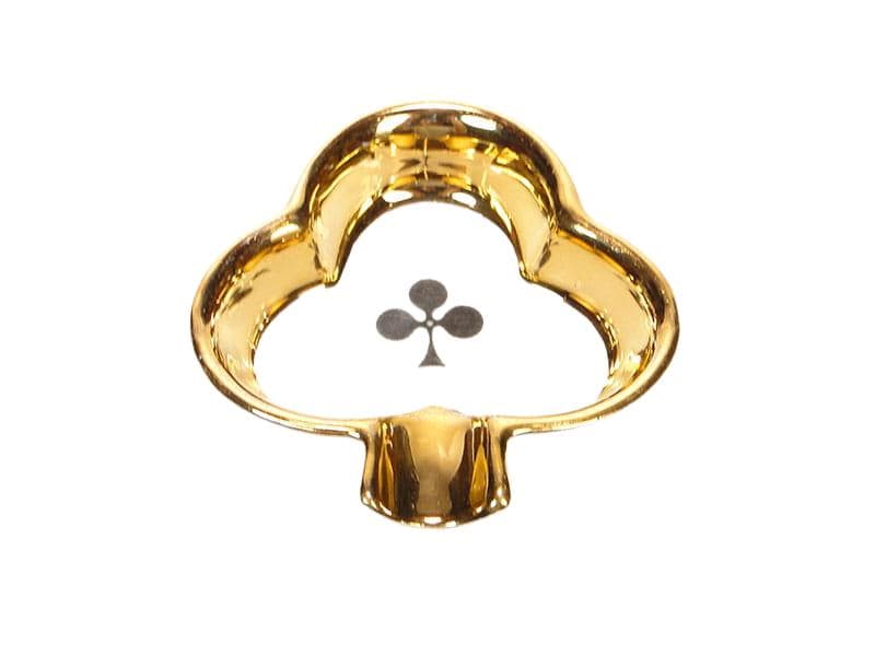 Popielniczka The Cards, złoty, porcelana, Polska, lata 50.