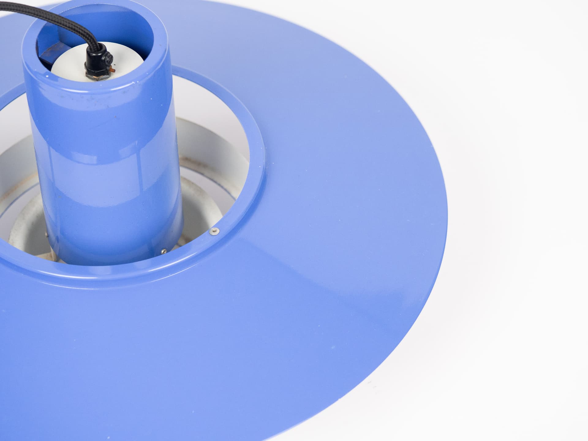 Lamp Falcon, blue steel, by A. Hansen, Denmark, 1960s. - 178987