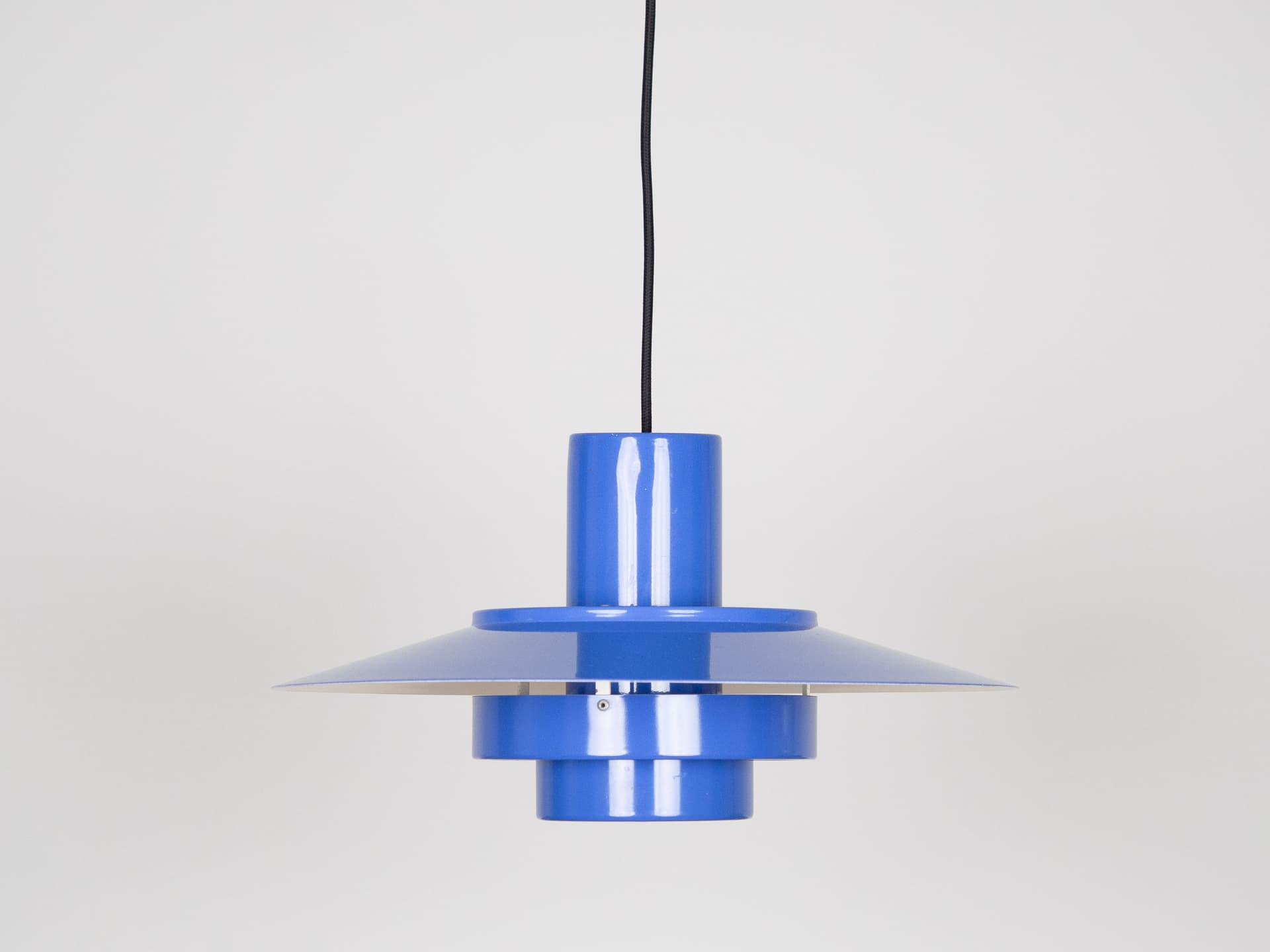 Lamp Falcon, blue steel, by A. Hansen, Denmark, 1960s. - 178980