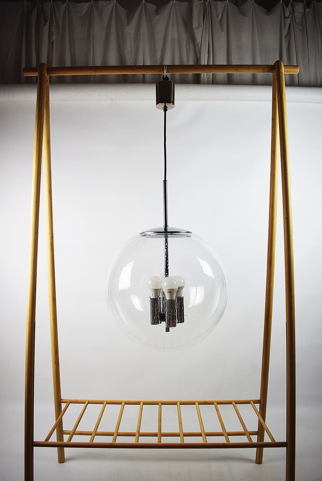 Lampa wisząca firmy Glashütte Limburg z lat 70. - 178990