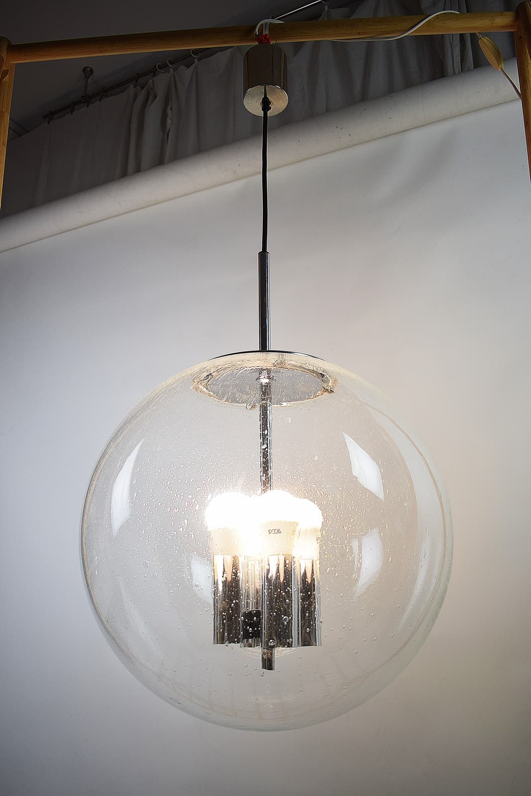 Lampa wisząca firmy Glashütte Limburg z lat 70. - 178994