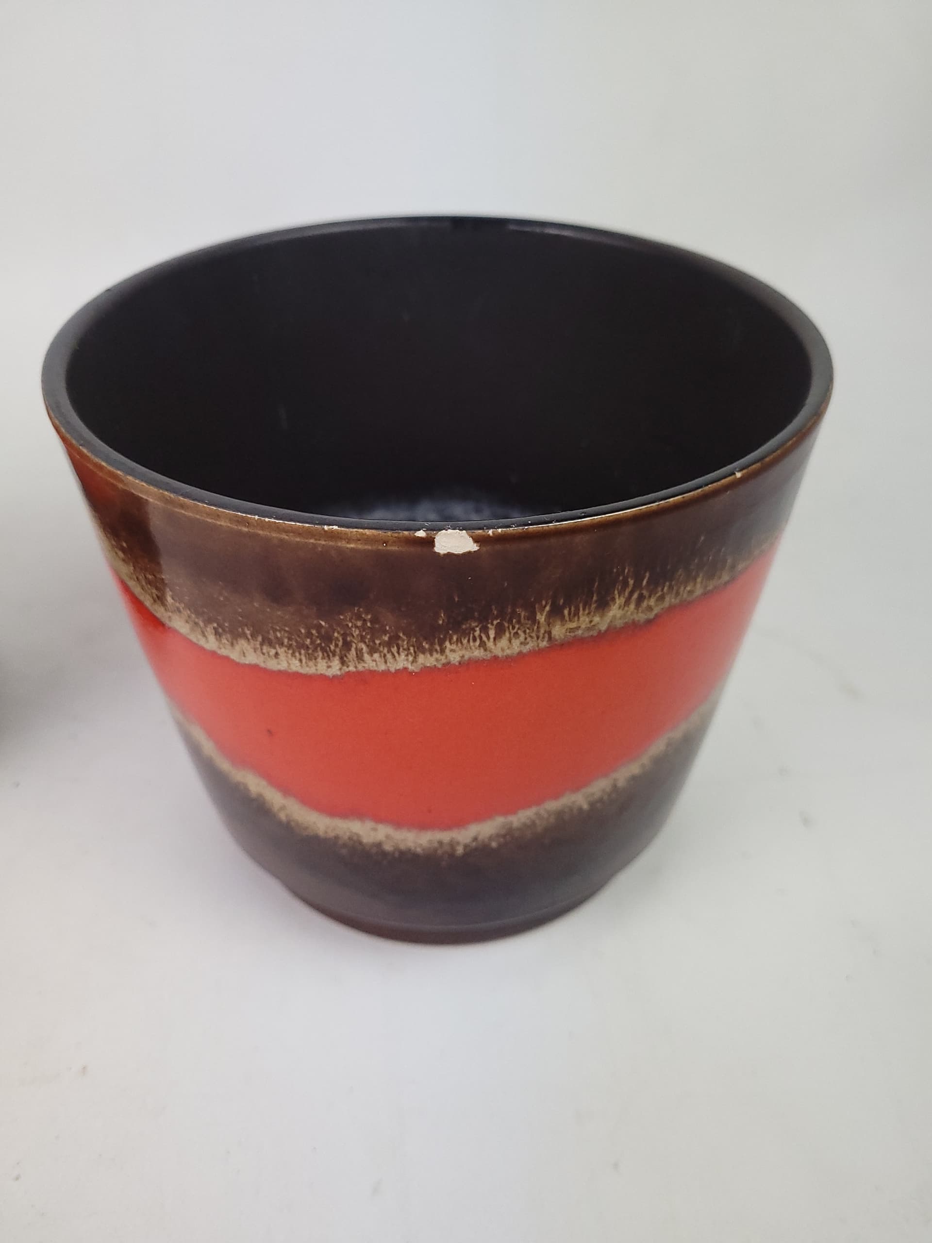 Para osłonek ceramicznych w stylu Fat Lava, Niemcy lata 70. - 179032