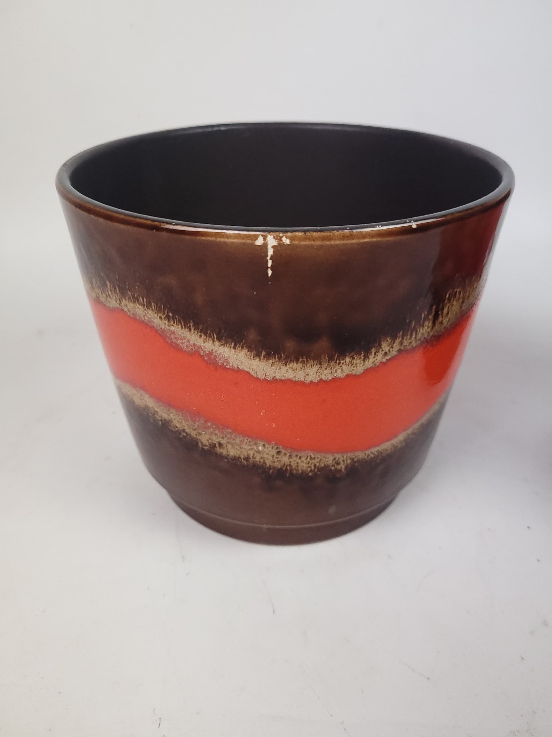 Para osłonek ceramicznych w stylu Fat Lava, Niemcy lata 70. - 179028