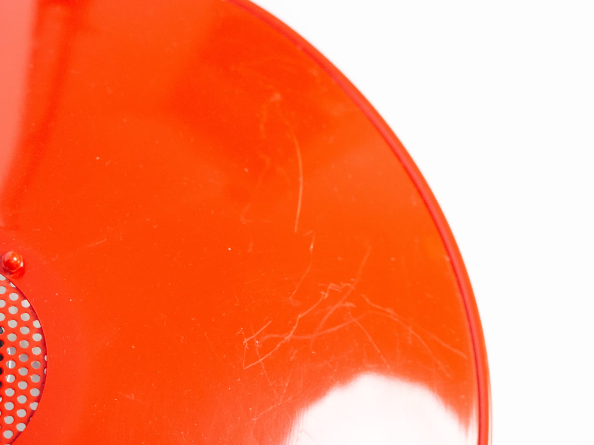 Lampa wisząca, czerwony, metal, Dania, lata 80. - 179210