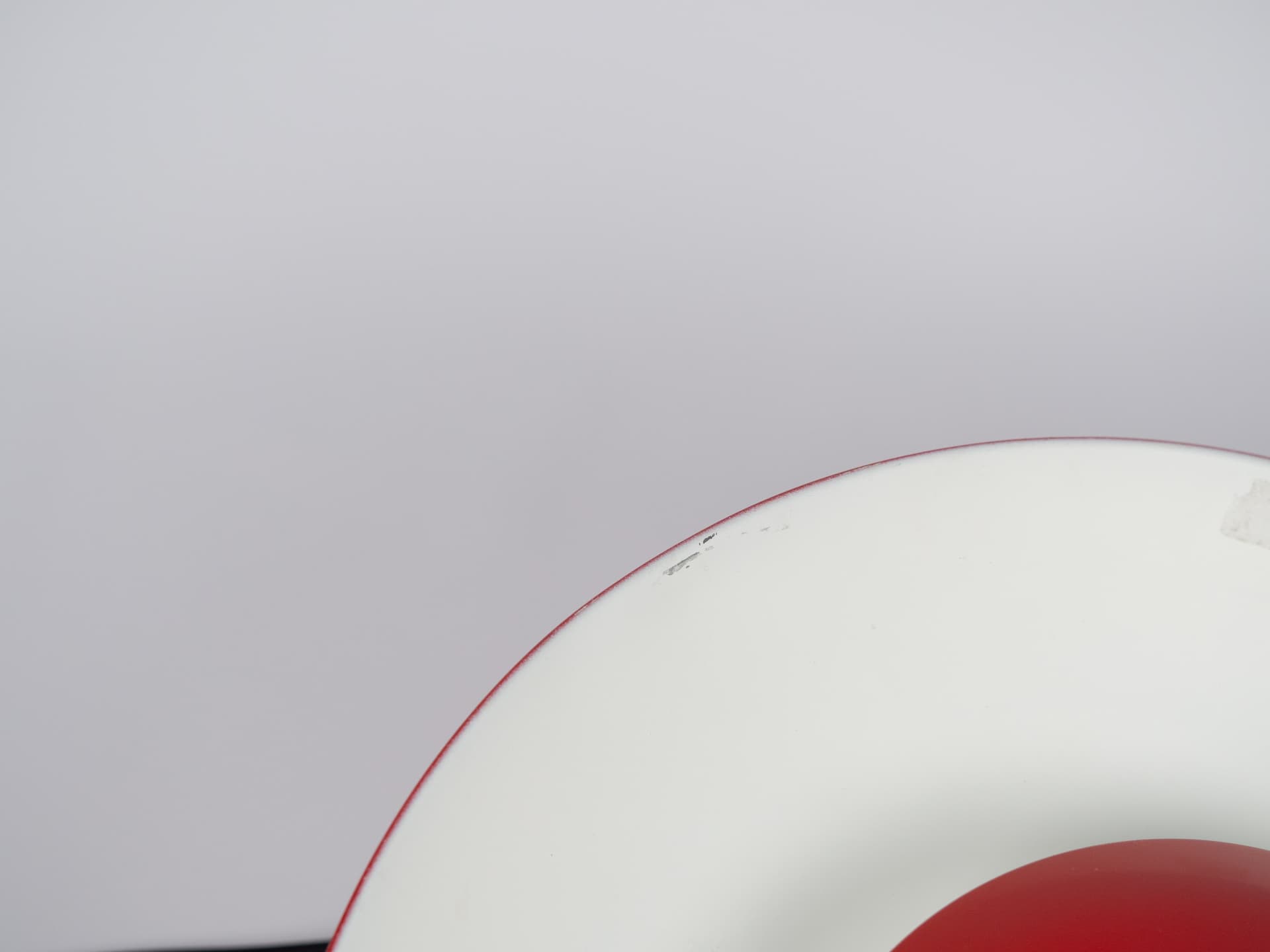 Lampa wisząca, czerwony, metal, Dania, lata 80. - 179209