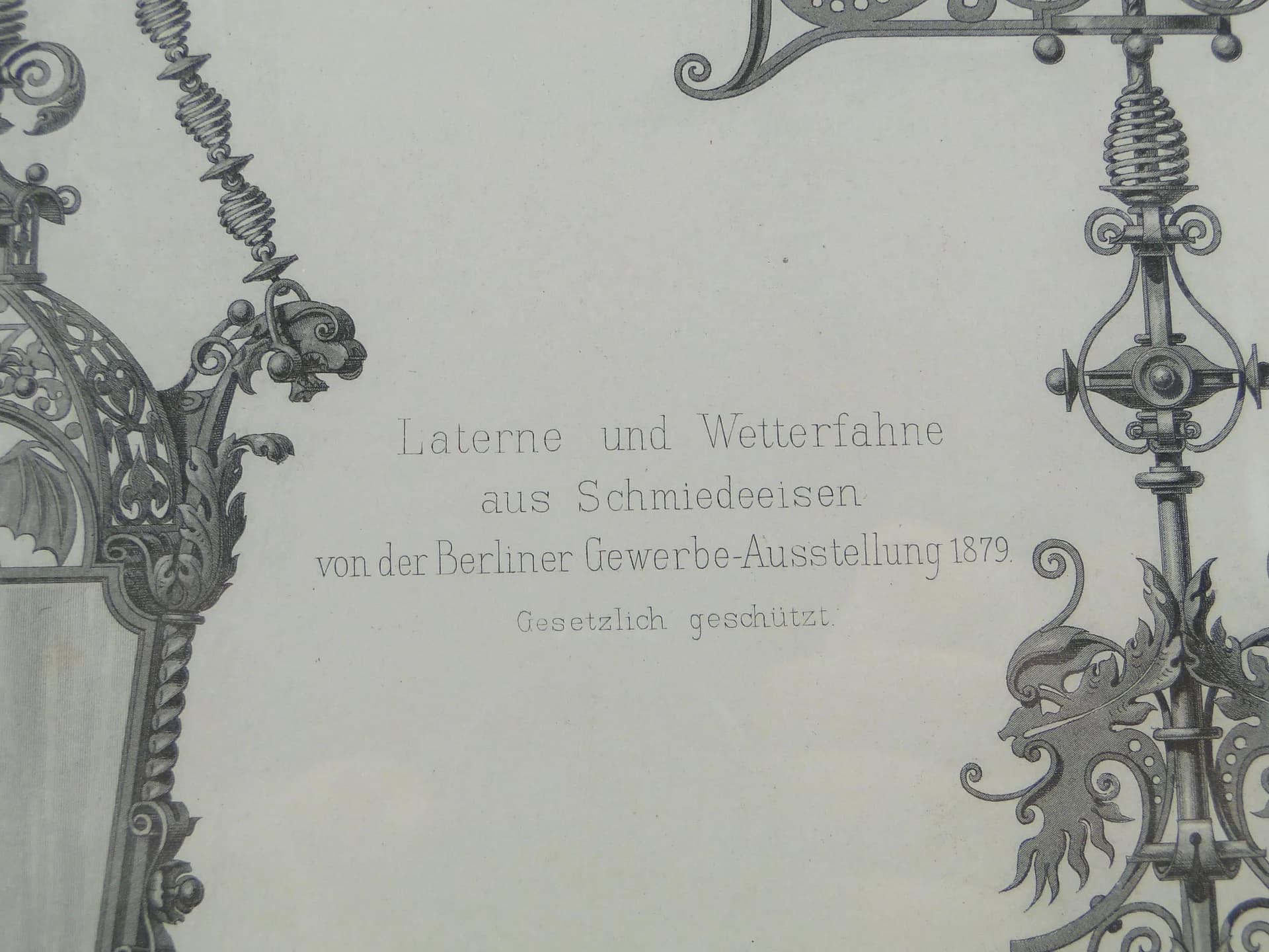 Grafika architektoniczna, szary, papier, Niemcy, XIX w. - 12516
