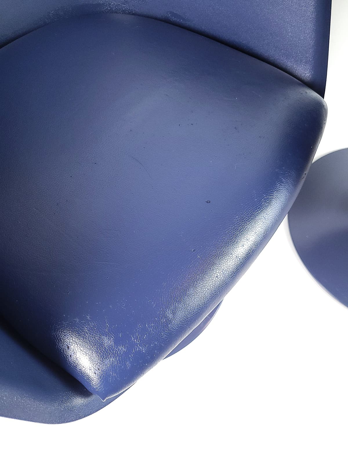 Pair of bucket chairs, navy blue plastic, 1990s. - 179339