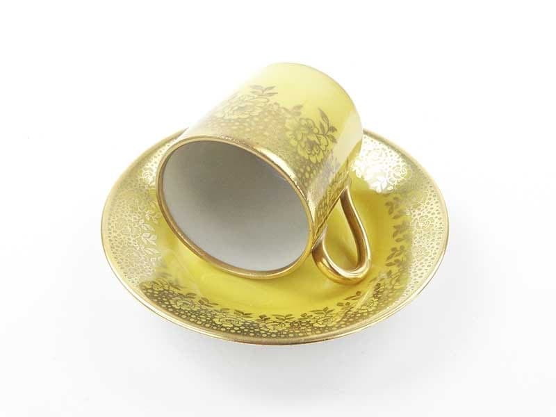 Filiżanka do mokki, porcelana żółta, Niemcy, lata 60. - 179502