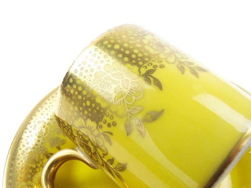 Filiżanka do mokki, porcelana żółta, Niemcy, lata 60. - 179501