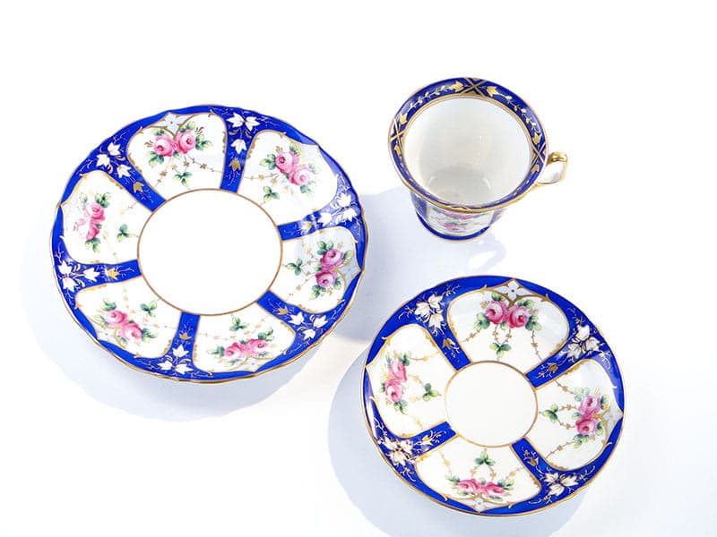 Breakfast Set Biedermeier, White Porcelain, Poland, Early 20th c. - 179522