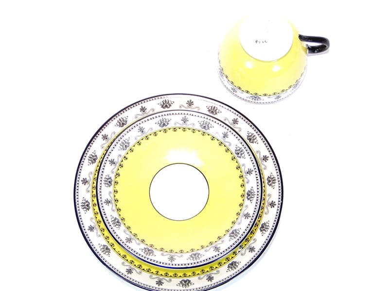 Breakfast set, yellow, porcelain, United Kingdom, early 20th c. - 179537